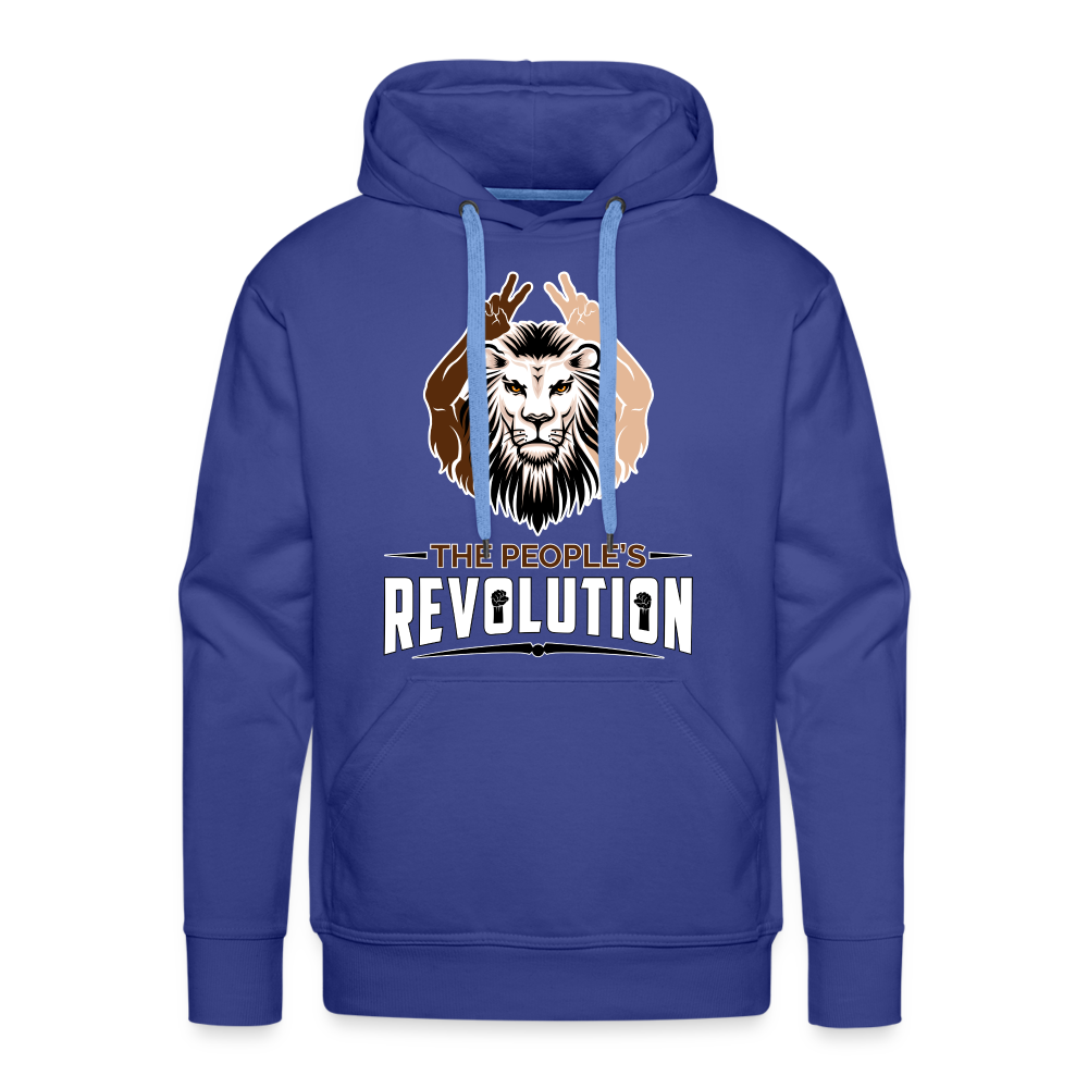 Men’s Premium Hoodie - White TPR Logo - royal blue