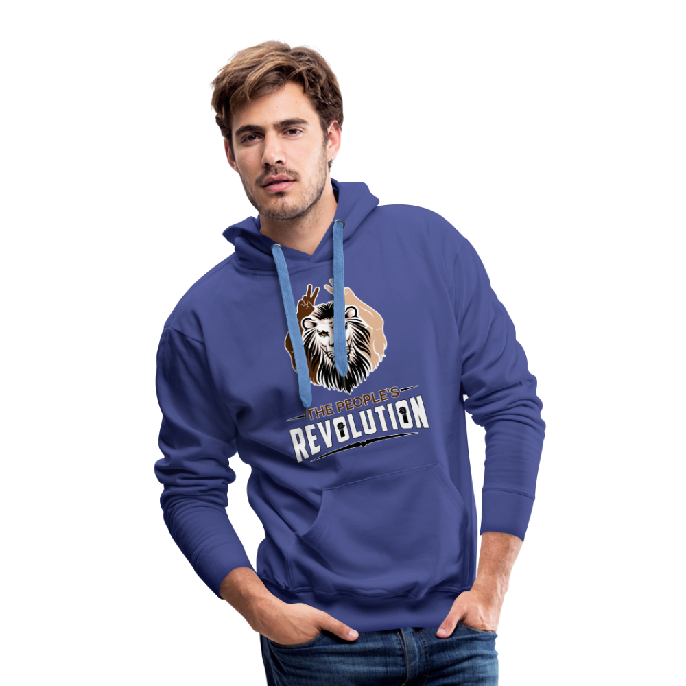 Men’s Premium Hoodie - White TPR Logo - royal blue