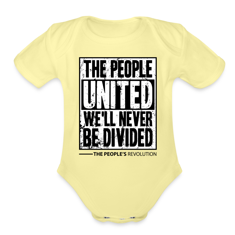 Organic Baby Bodysuit - washed yellow