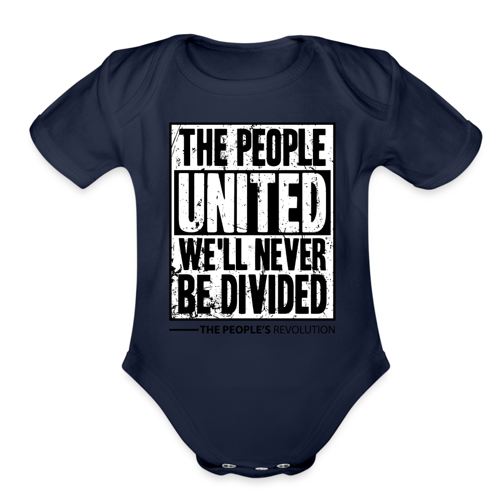 Organic Baby Bodysuit - dark navy