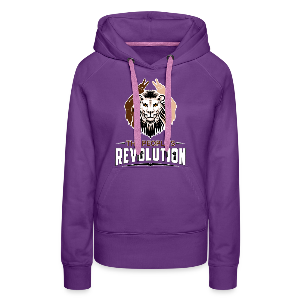 Women’s Premium Hoodie - White TPR Logo - purple 