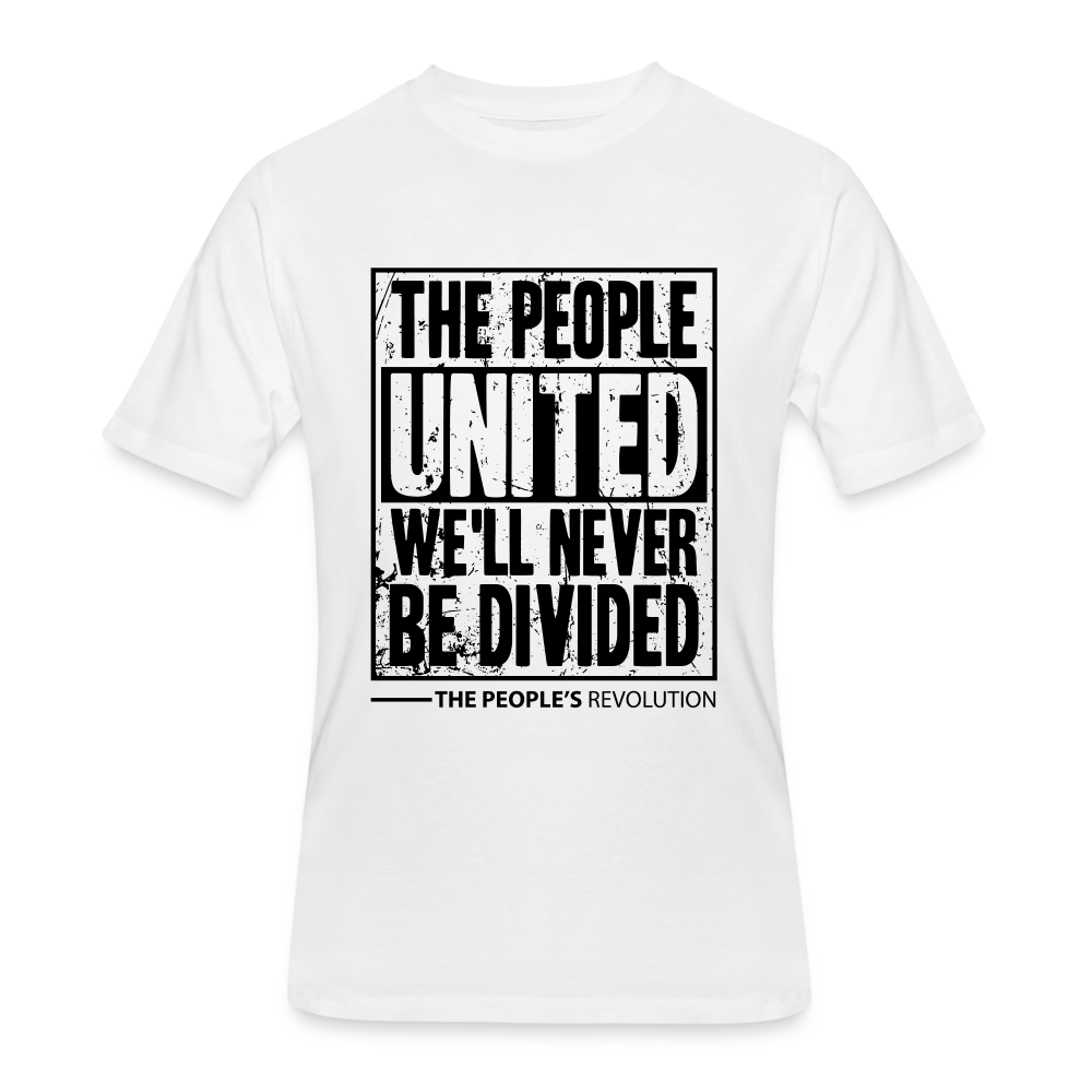 Men’s 50/50 Tee - The People, UNITED - white