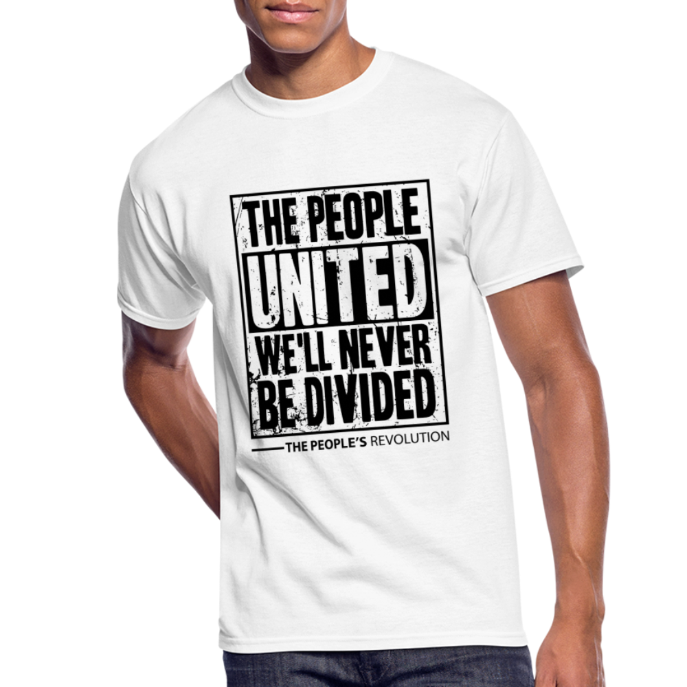 Men’s 50/50 Tee - The People, UNITED - white