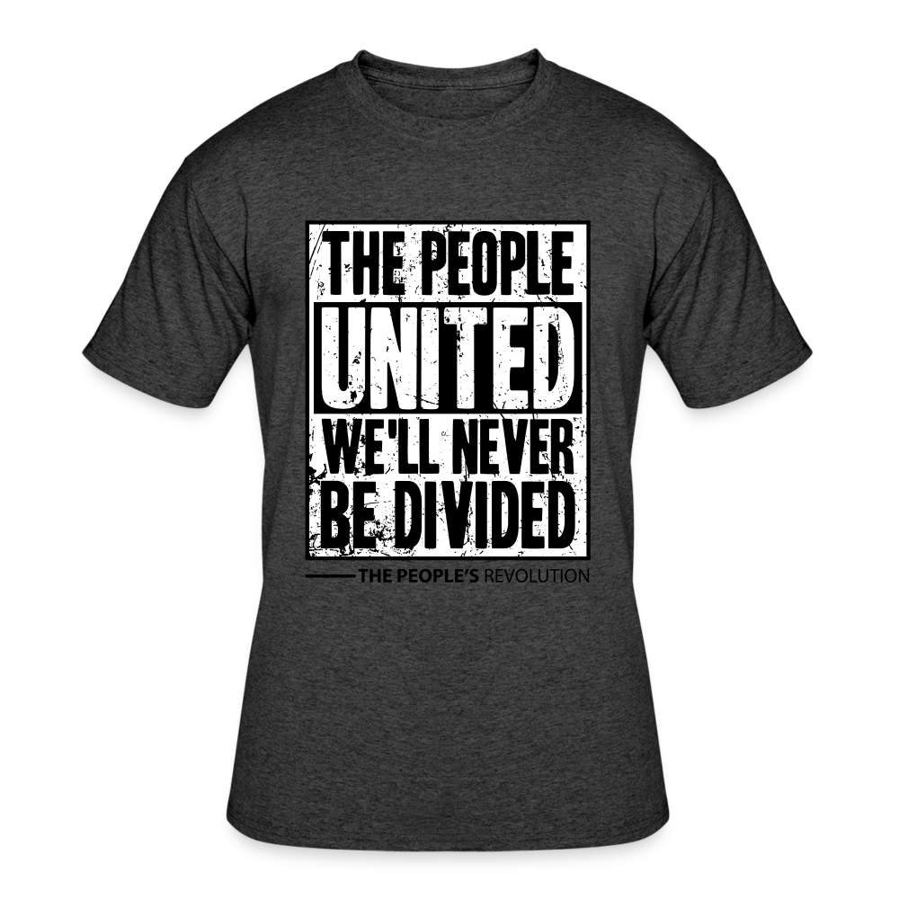 Men’s 50/50 Tee - The People, UNITED - heather black