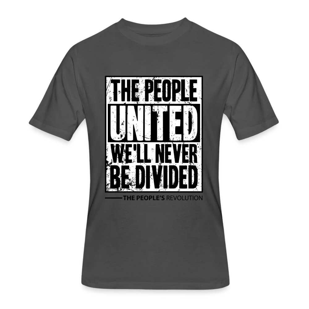 Men’s 50/50 Tee - The People, UNITED - charcoal