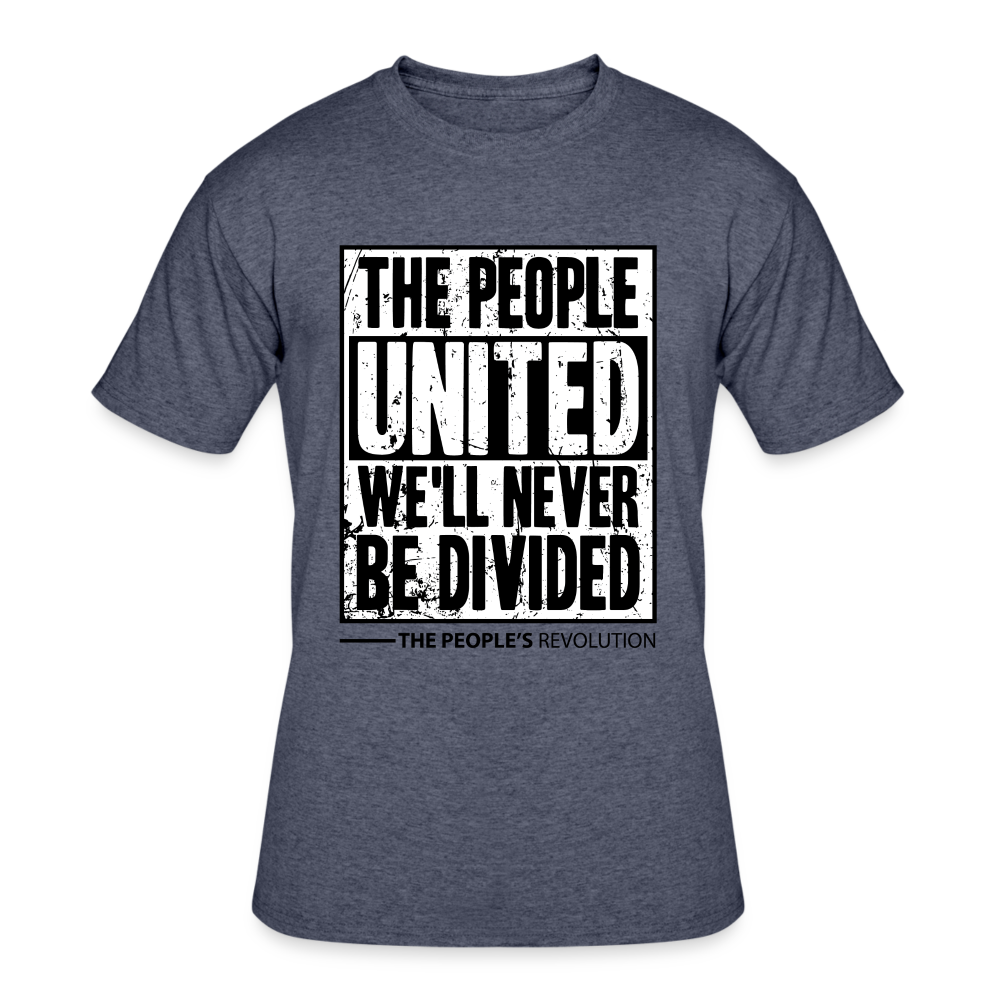 Men’s 50/50 Tee - The People, UNITED - navy heather