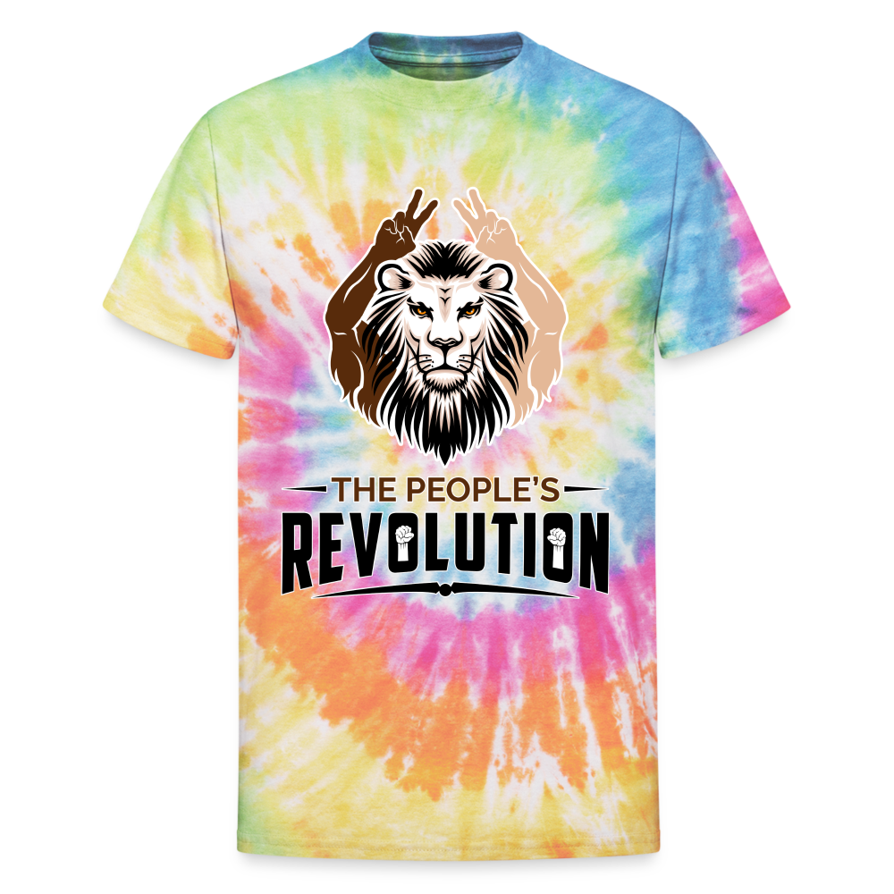 Unisex Tie Dye T-Shirt - rainbow